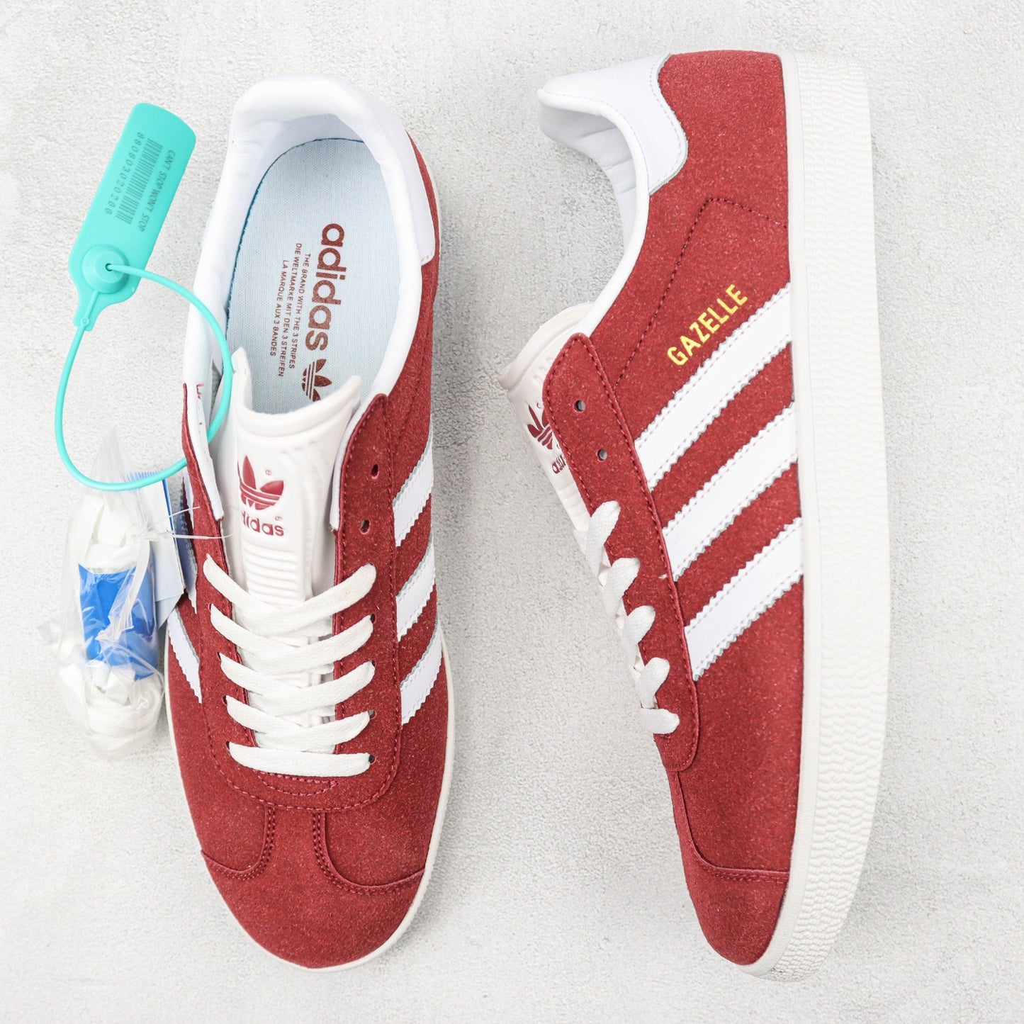 Tenis Ads Gazelle Vermelho com Branco