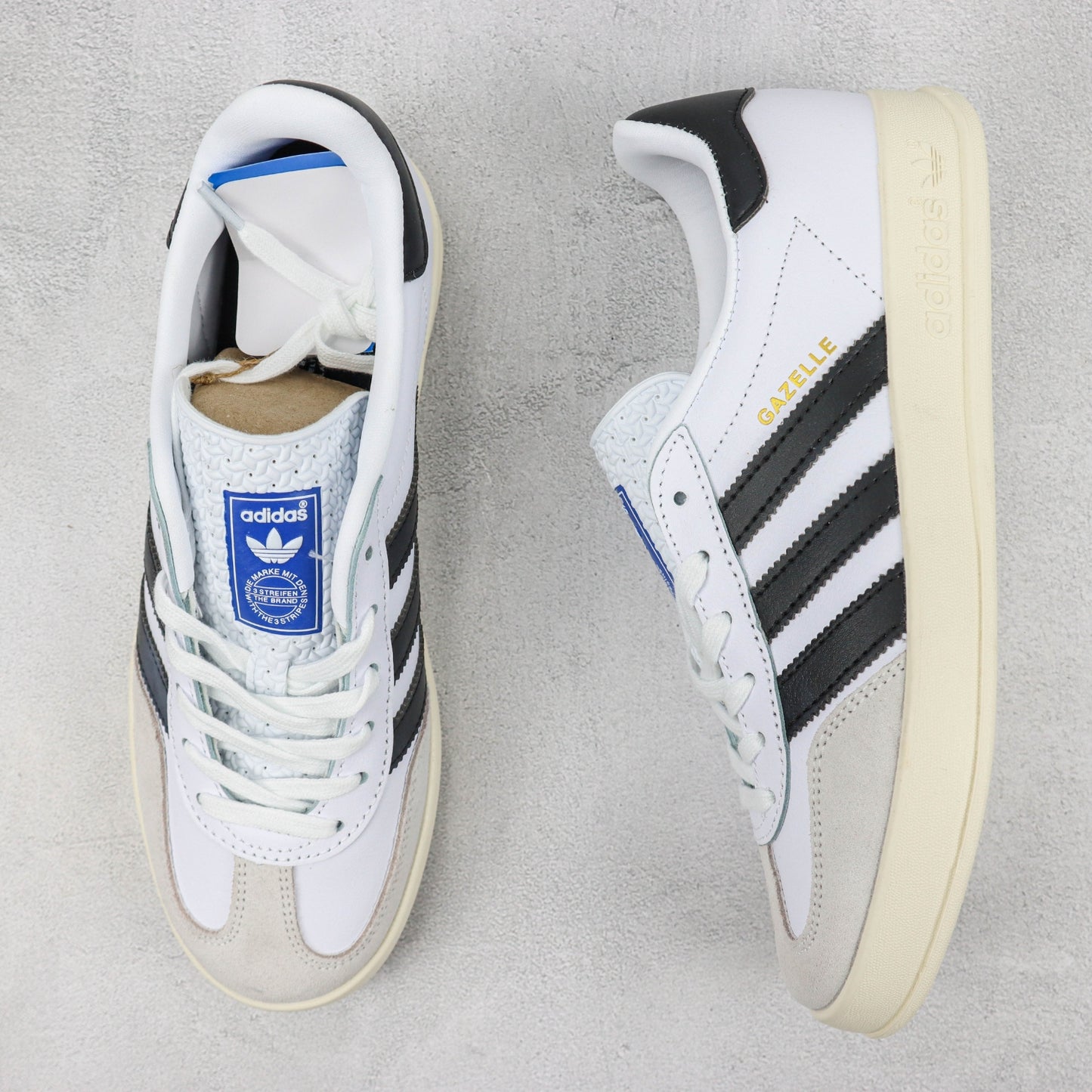 Tenis Ads Gazelle Classico Branco e Preto