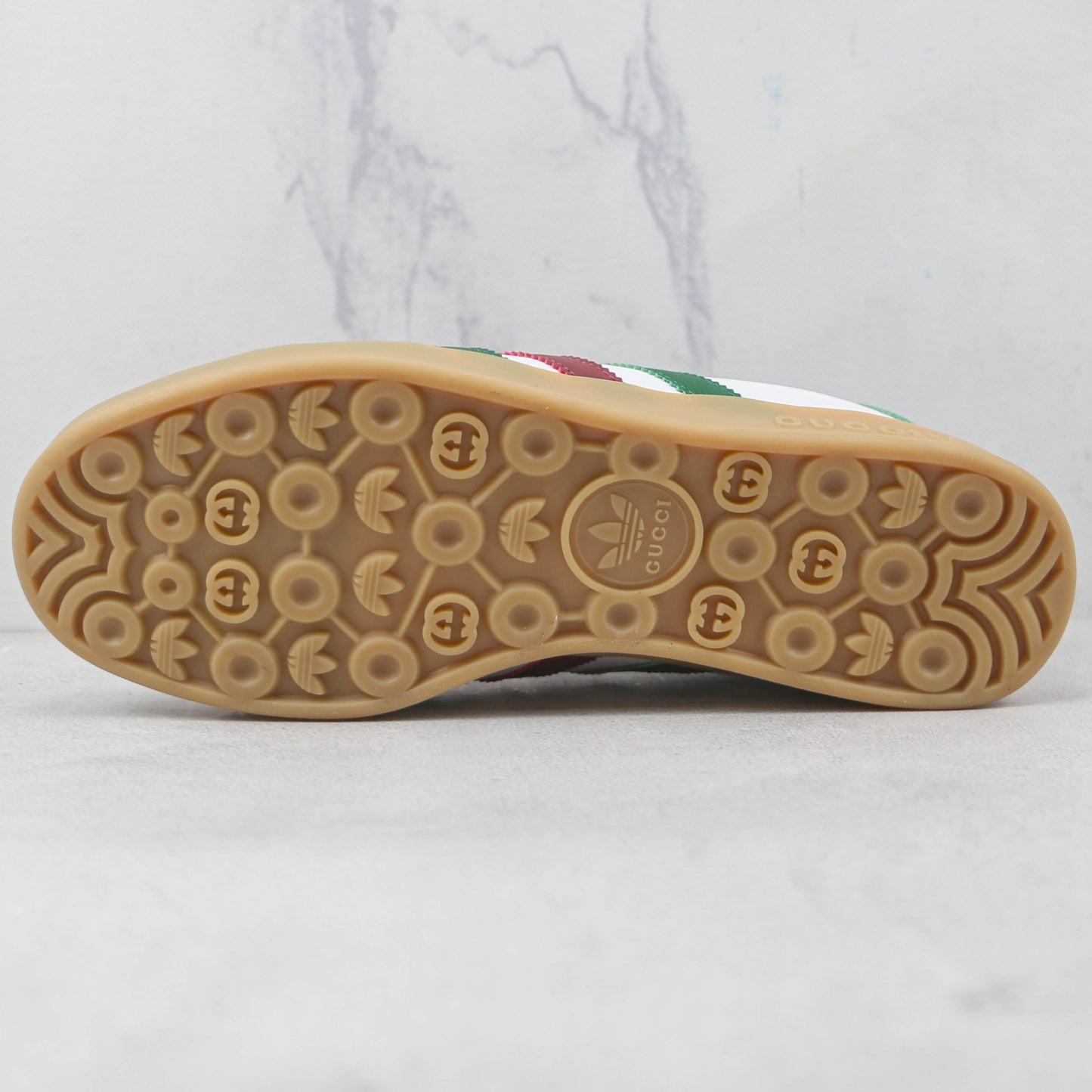 Tenis GG x Ads Gazelle Branco com Vermelho e Verde
