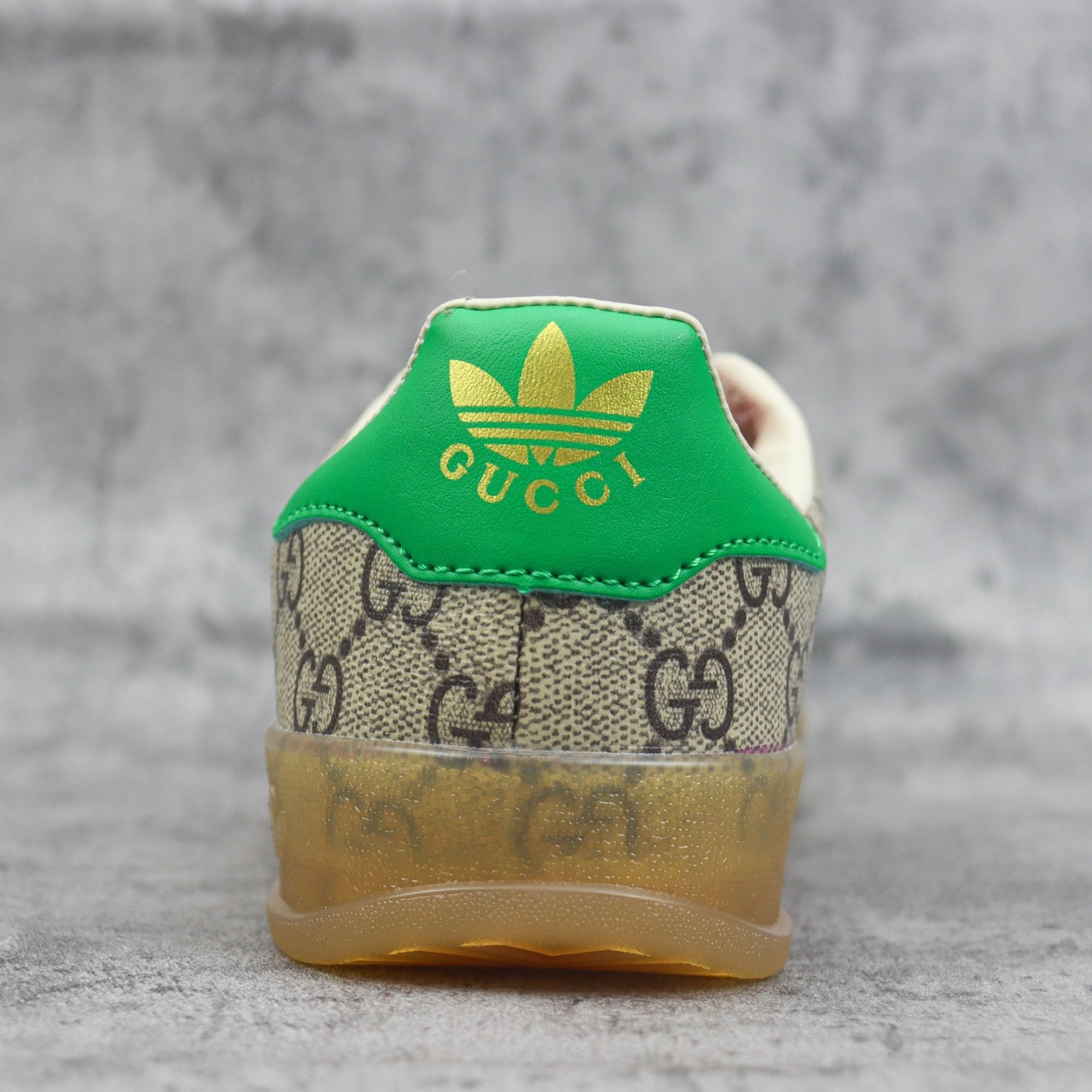 Tenis GG x Ads Gazelle Canvas com Verde e Vermelho