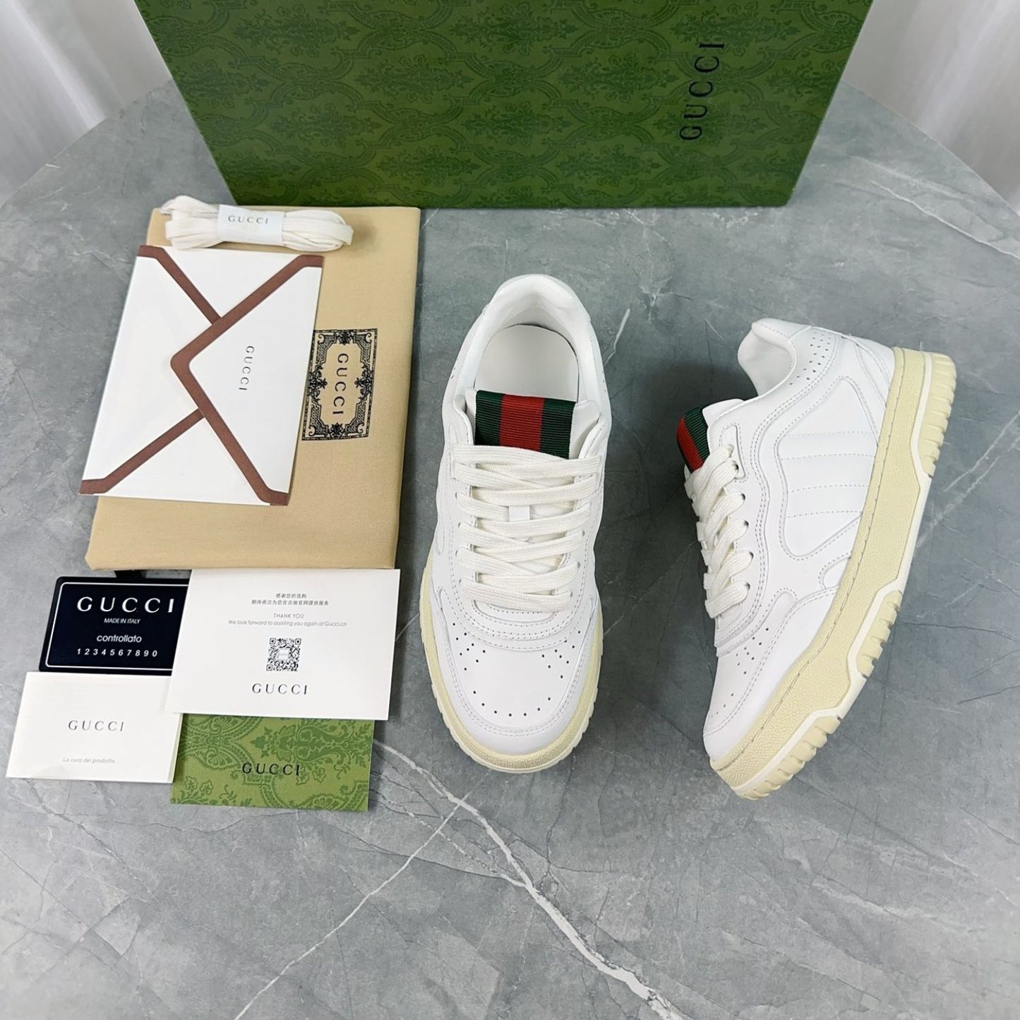 Tenis GG Re-Web Branco