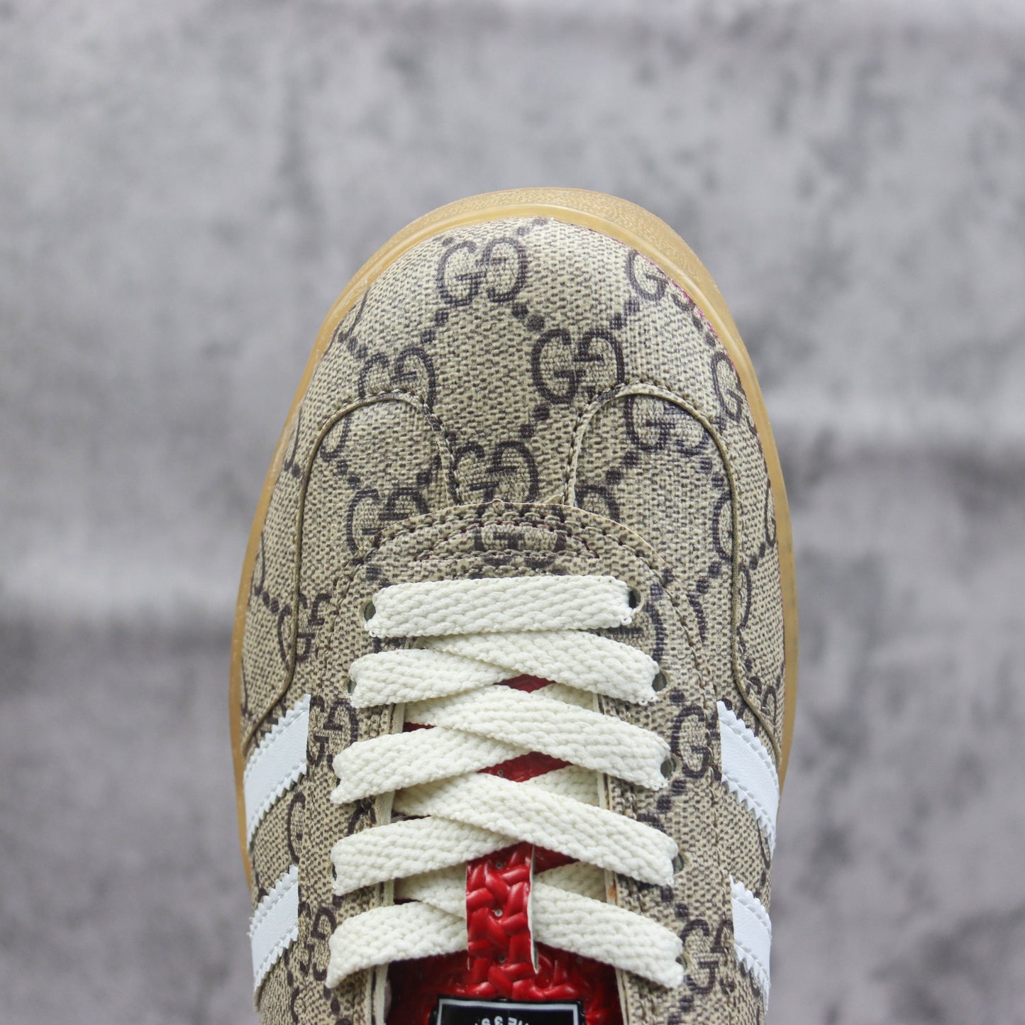 Tenis GG x Ads Gazelle Canvas com Verde e Vermelho