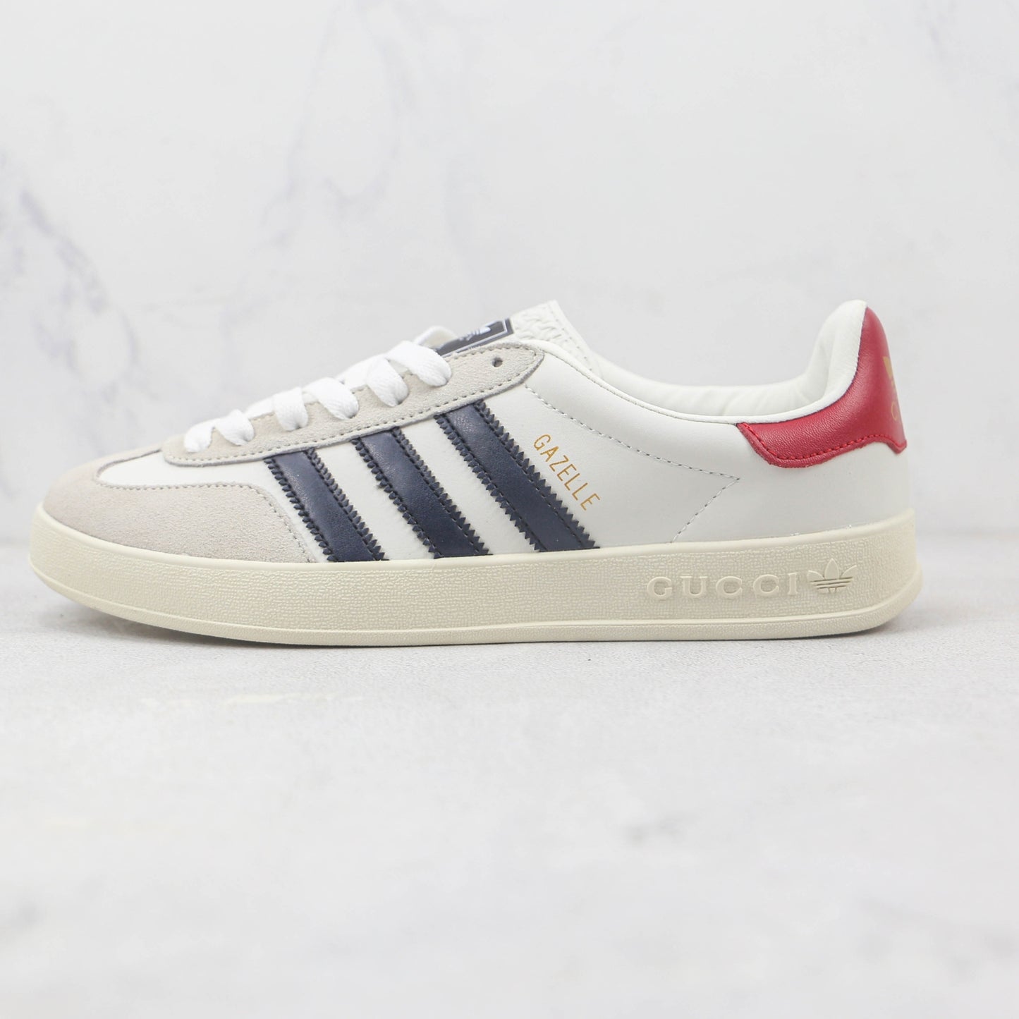 Tenis GG x Ads Gazelle Branco e Vermelho