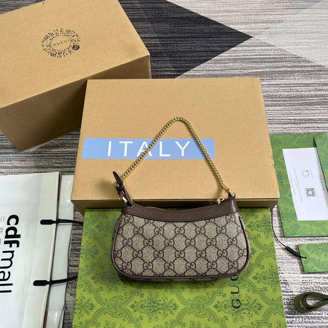Bolsa GG Mini Ophidia Pequena Canvas 25cm
