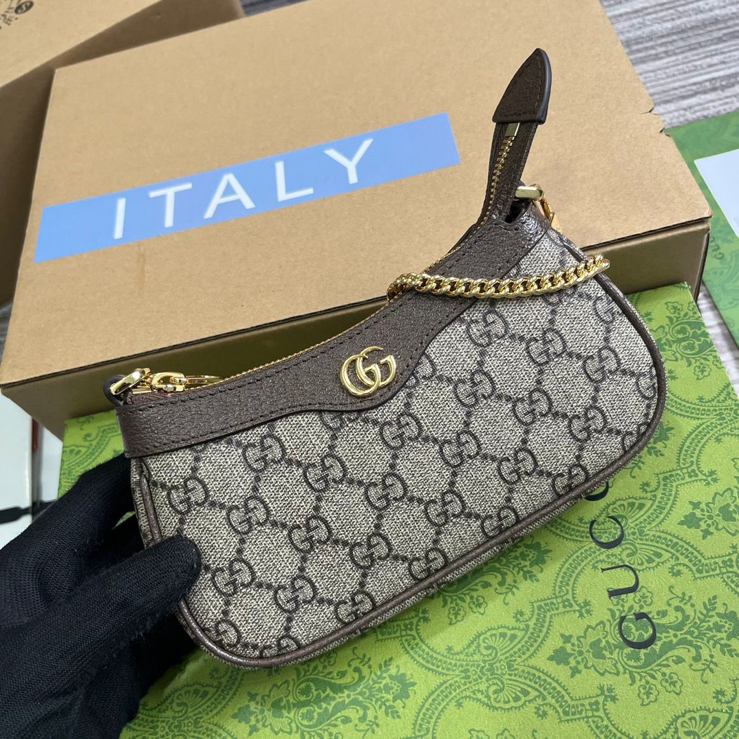 Bolsa GG Mini Ophidia Pequena Canvas 25cm
