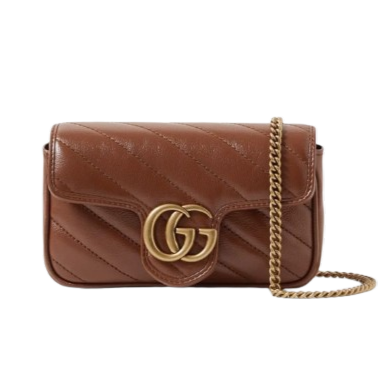 Bolsa GG Marmont Mini Marrom