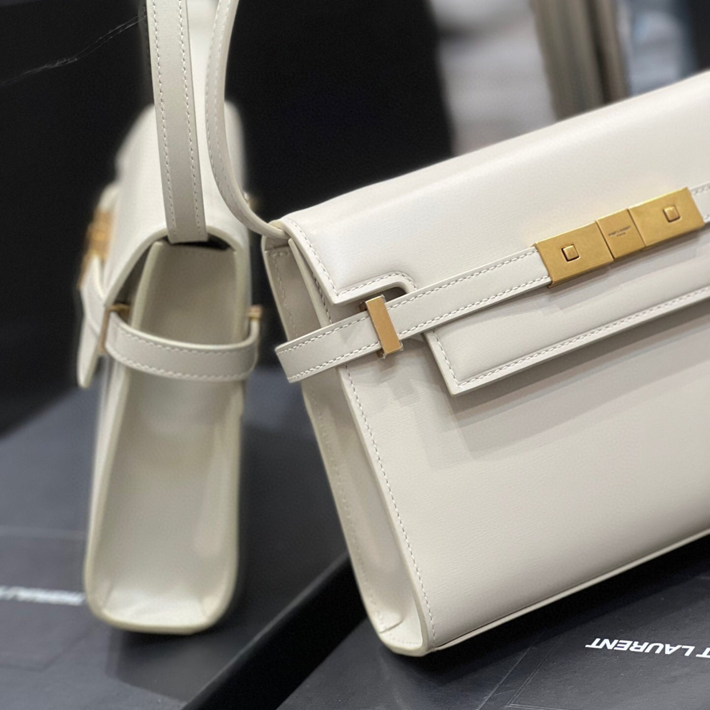 Bolsa YSL Manhattan Branca pequena