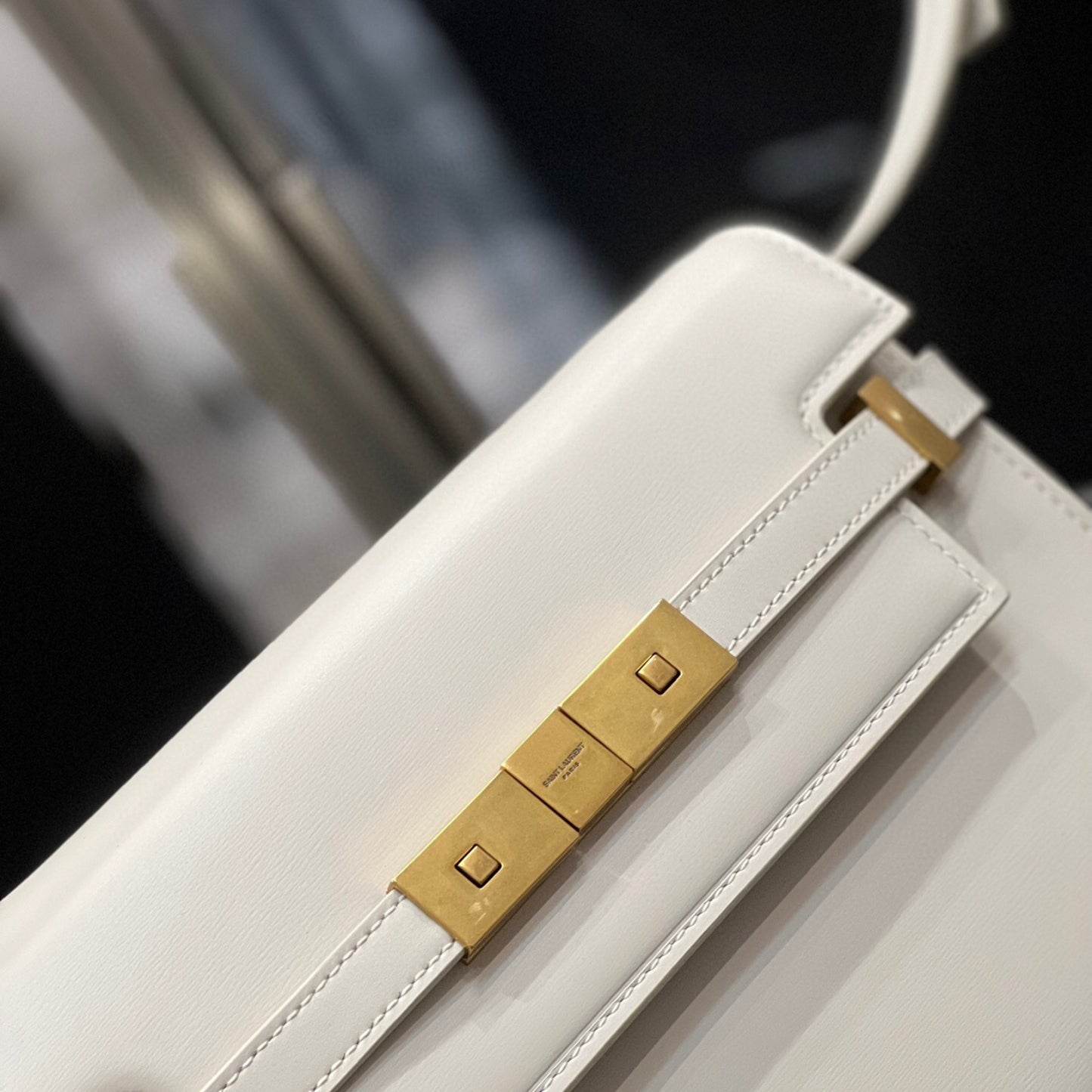 Bolsa YSL Manhattan Branca pequena