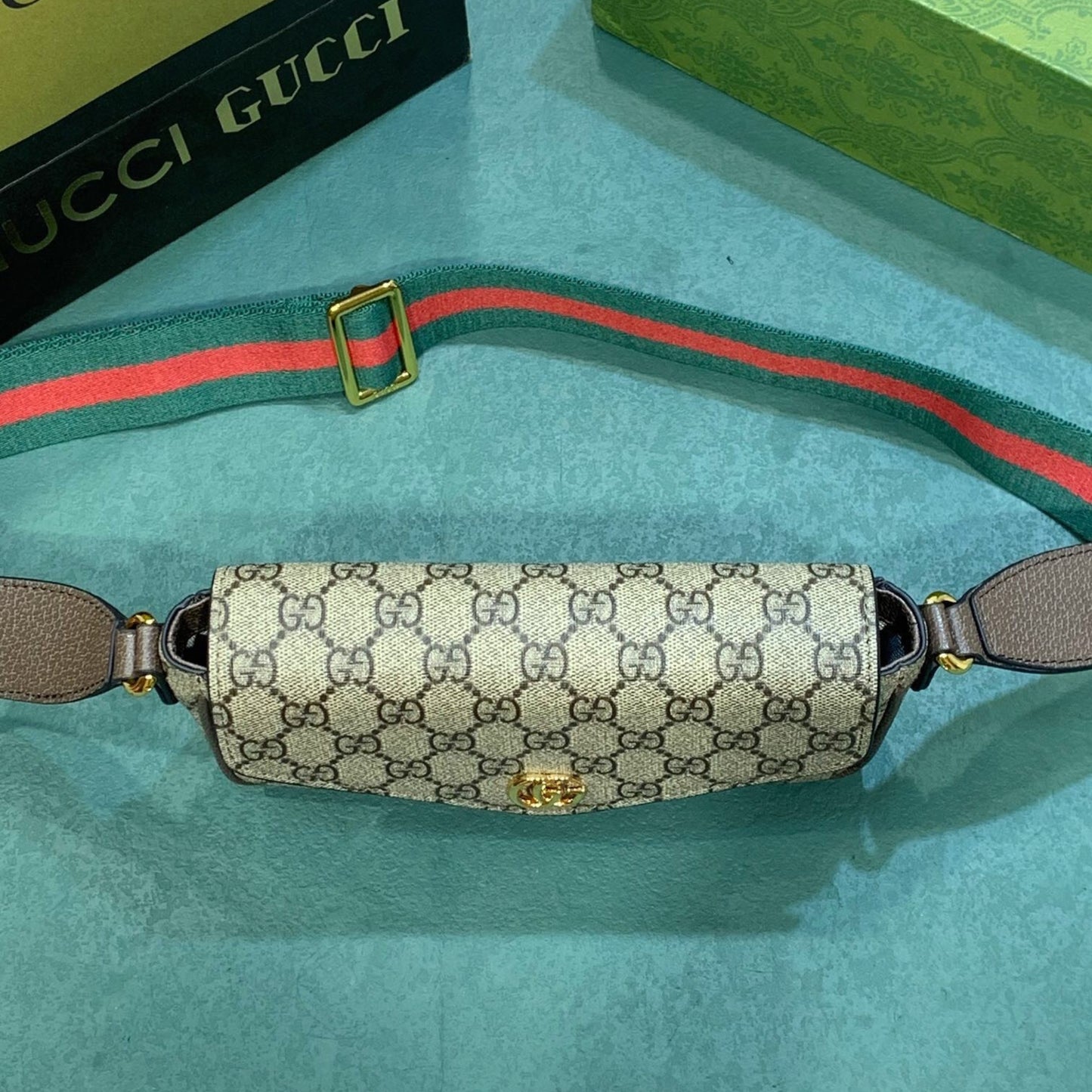 Bolsa GG Ophidia Mini Bege
