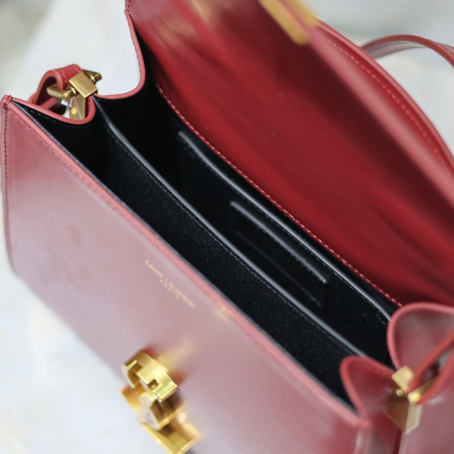 Bolsa YSL Cassandra Pequena Vermelha