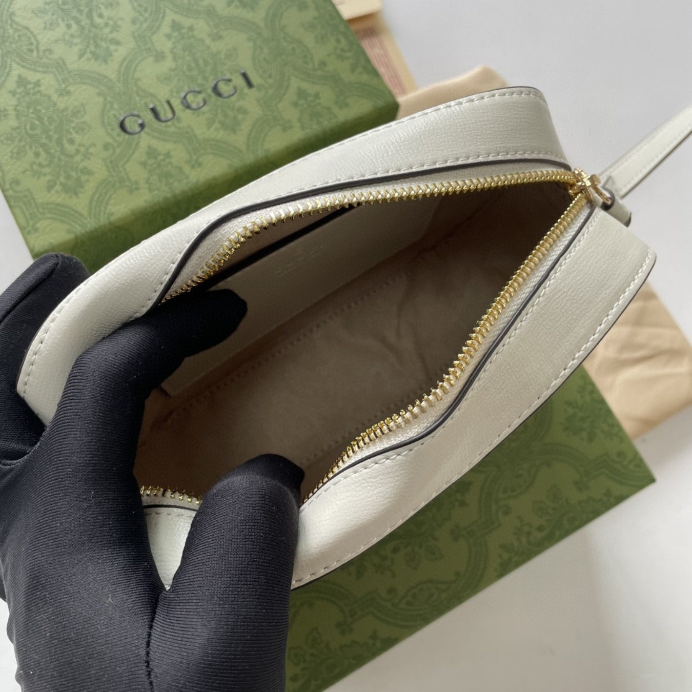 Bolsa GG tiracolo Horsebit clara 1955 pequena 20cm