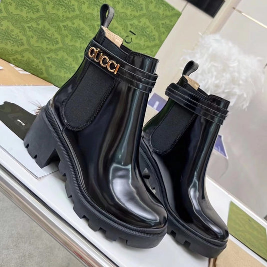 Bota GG Ankle boot com logo e salto 70mm #2