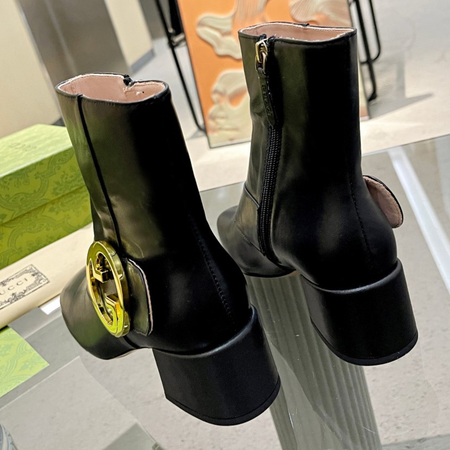 Bota GG Ankle boot Blondie Preta