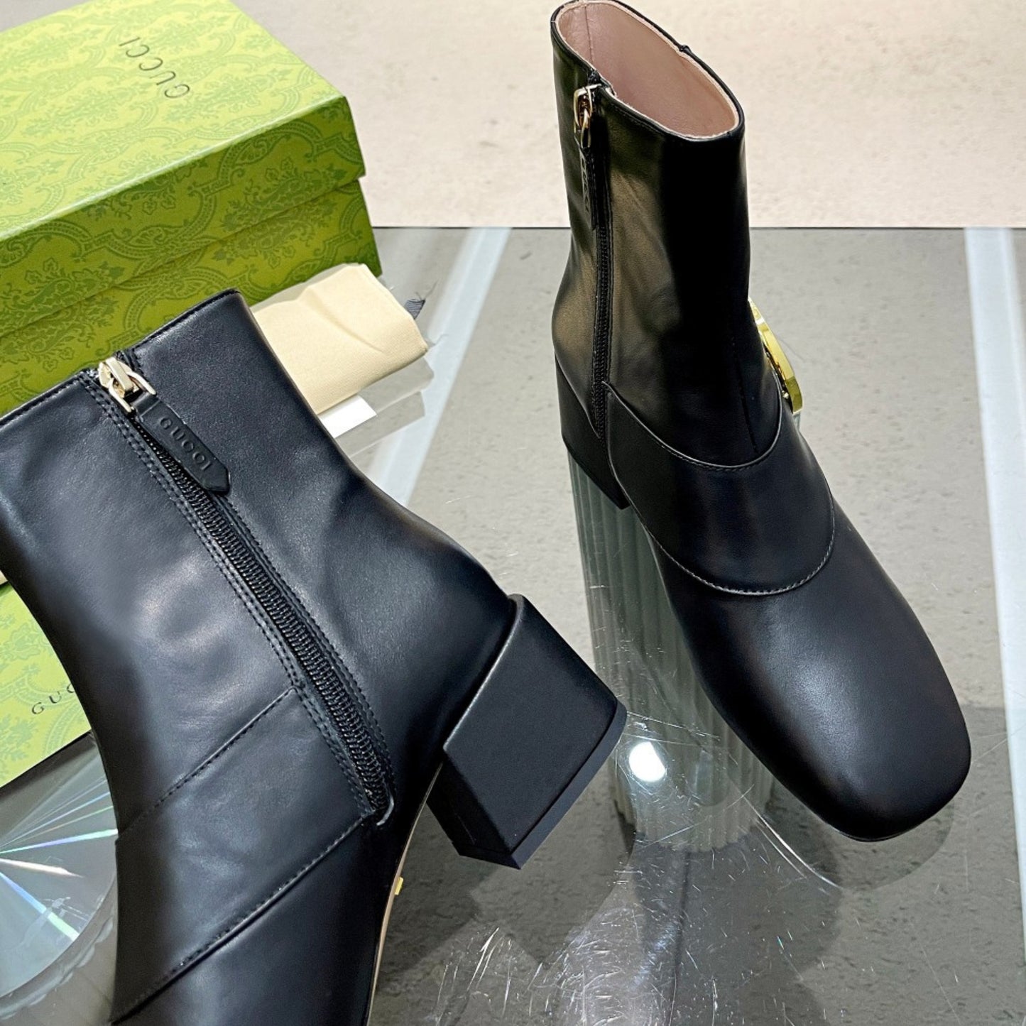 Bota GG Ankle boot Blondie Preta