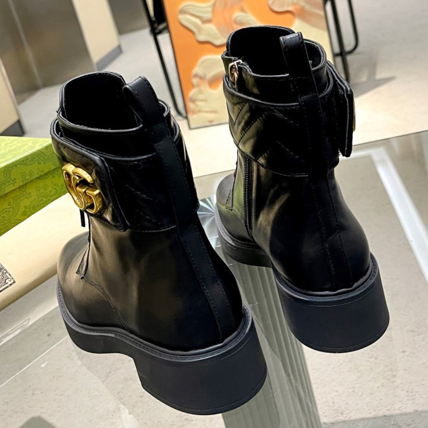 Bota GG Ankle boot GG Preta