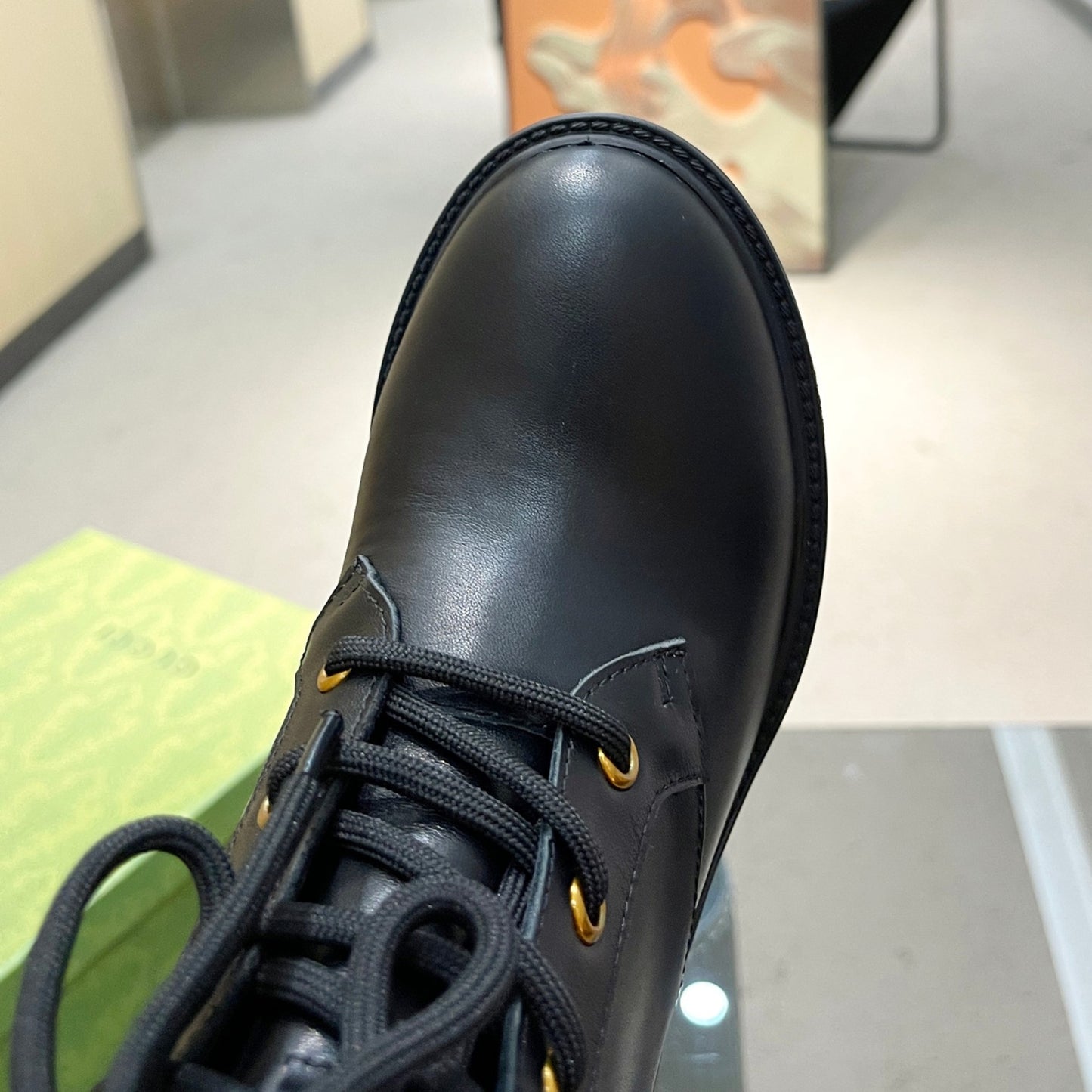 Bota GG Ankle boot GG Preta Salto