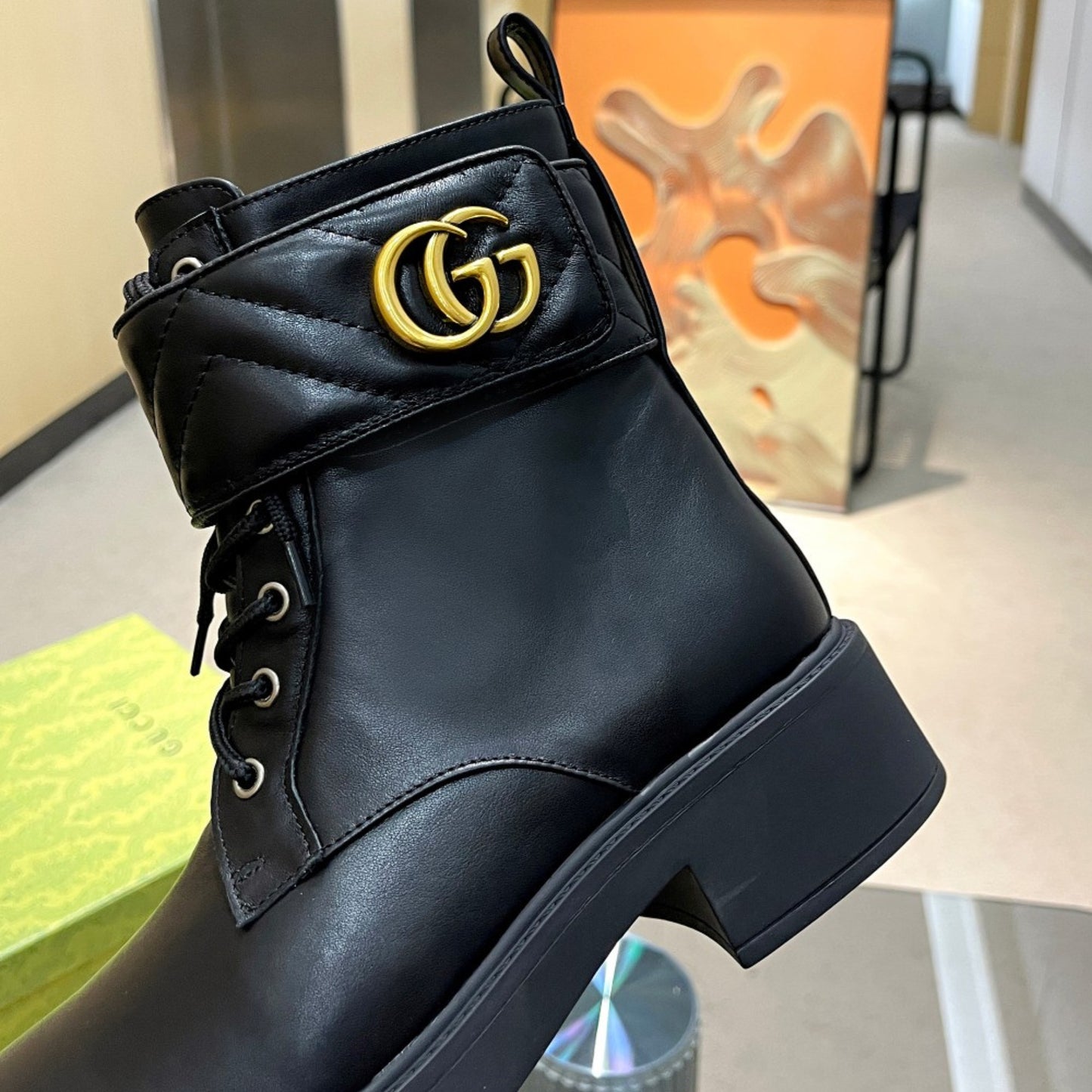 Bota GG Ankle boot GG Preta