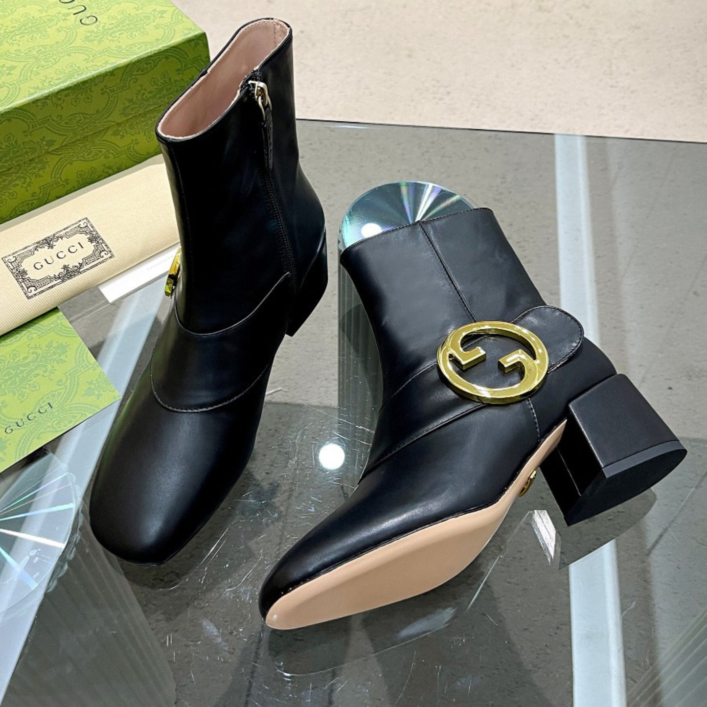 Bota GG Ankle boot Blondie Preta