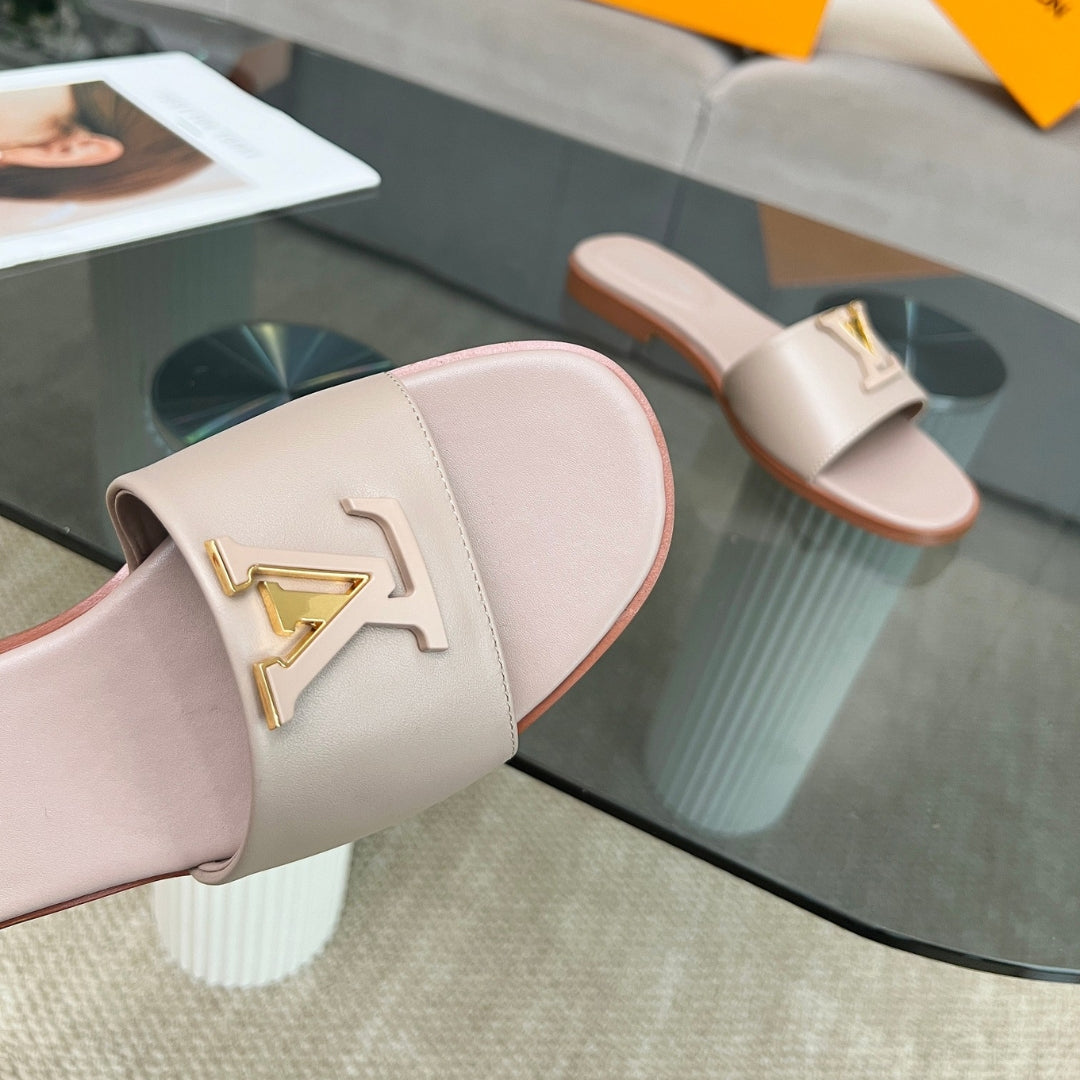 Rasteirinha LV Capri Flat Rosa
