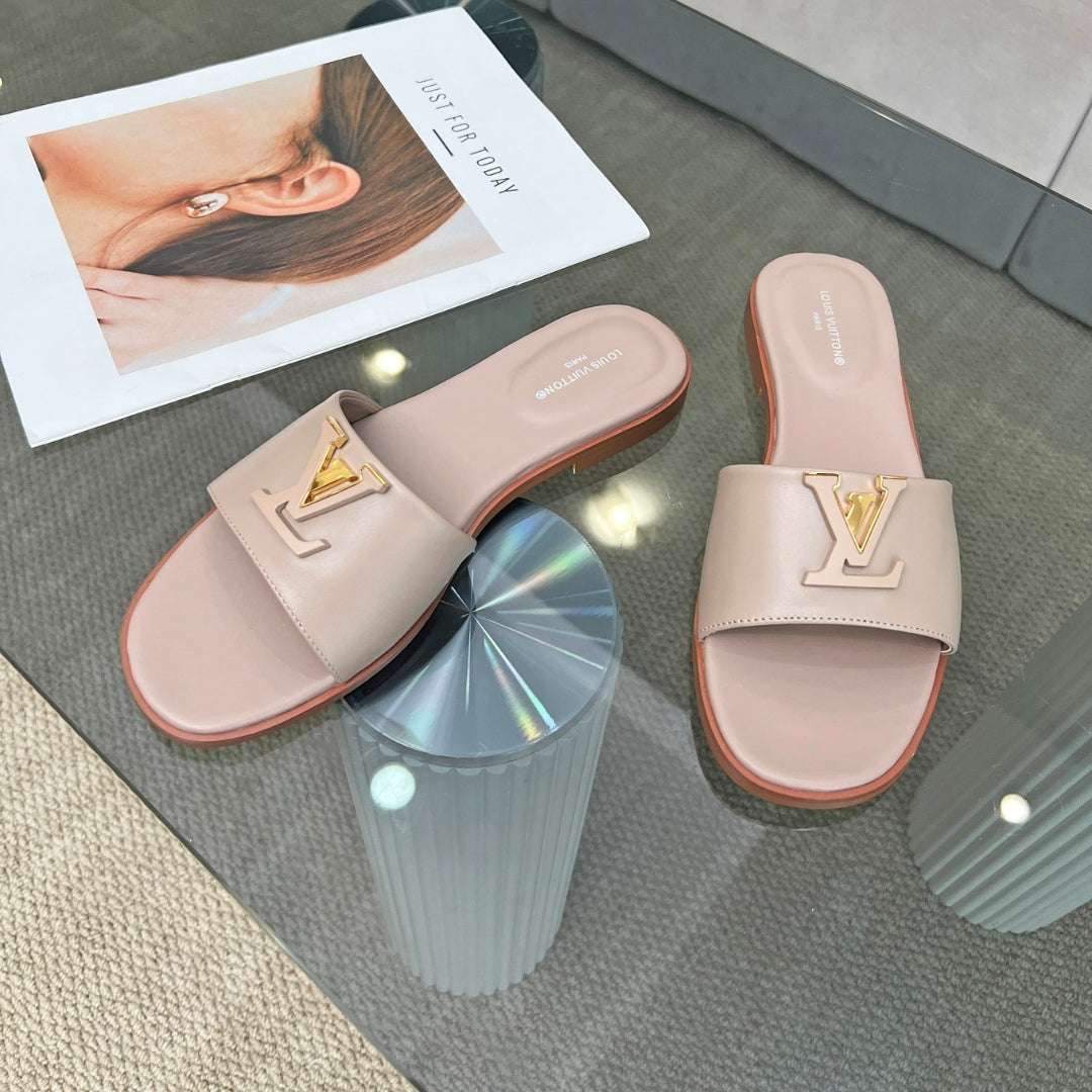 Rasteirinha LV Capri Flat Rosa