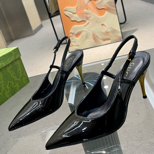 Scarpin GG Preto Salto 8,5cm