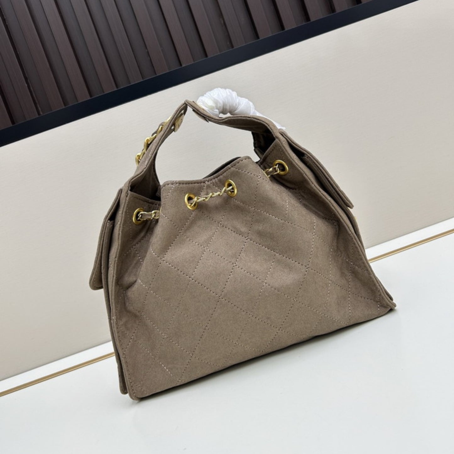 Bolsa CHN Hobo Bege 26cm