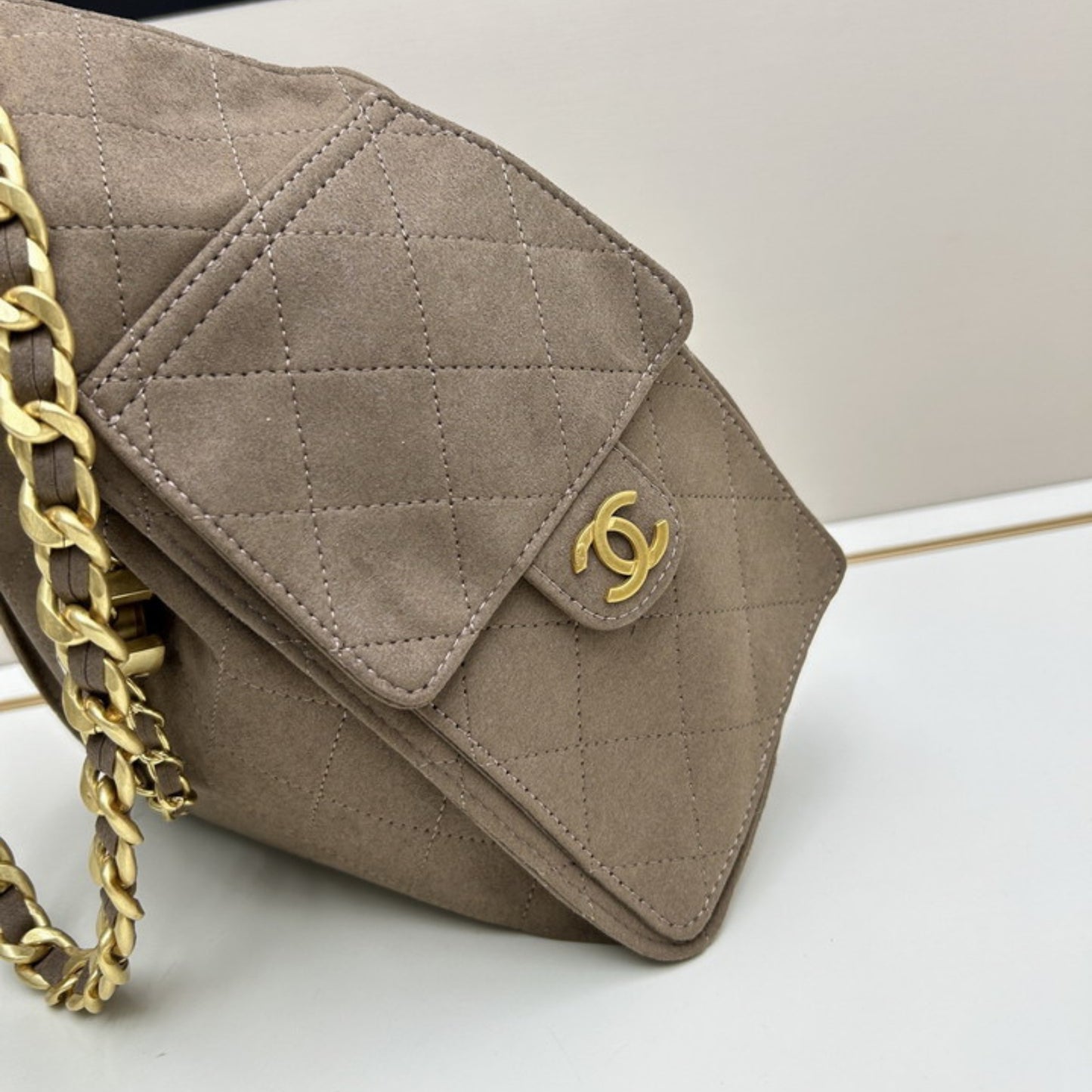 Bolsa CHN Hobo Bege 26cm