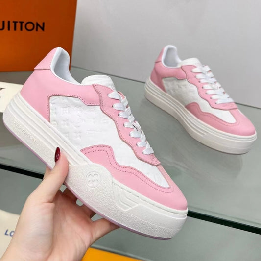Tênis LV Groovy Platform Rosa