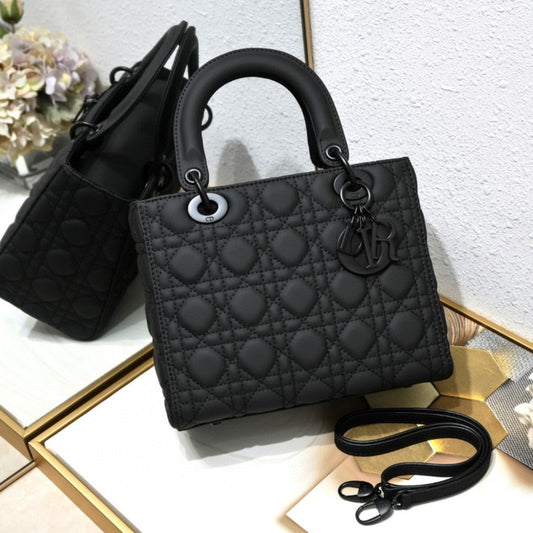 Bolsa Dio Lady My ABCDio Pequena Preto Mate 24cm