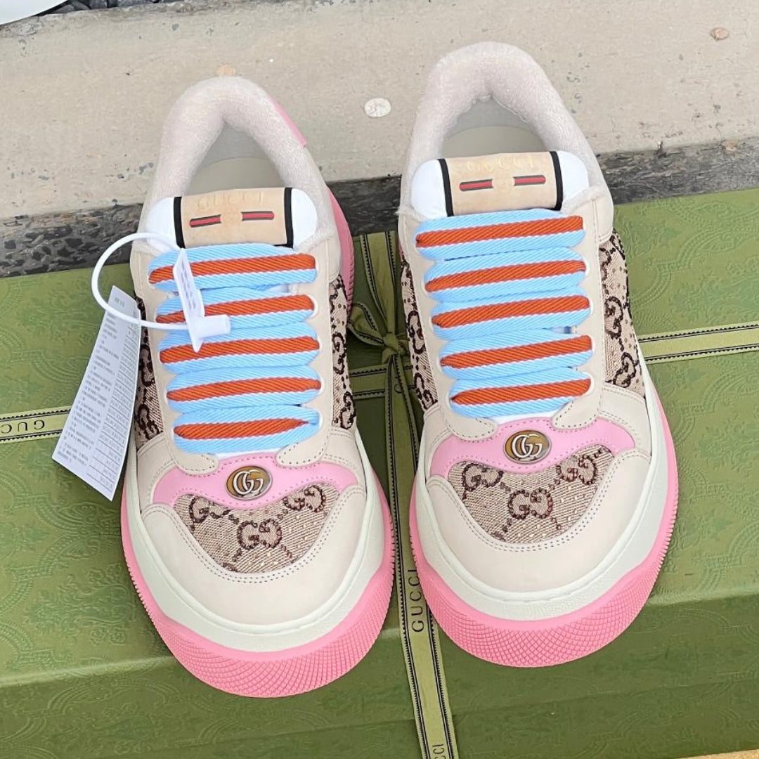 Tenis GG Screener Trainer Canvas e Rosa
