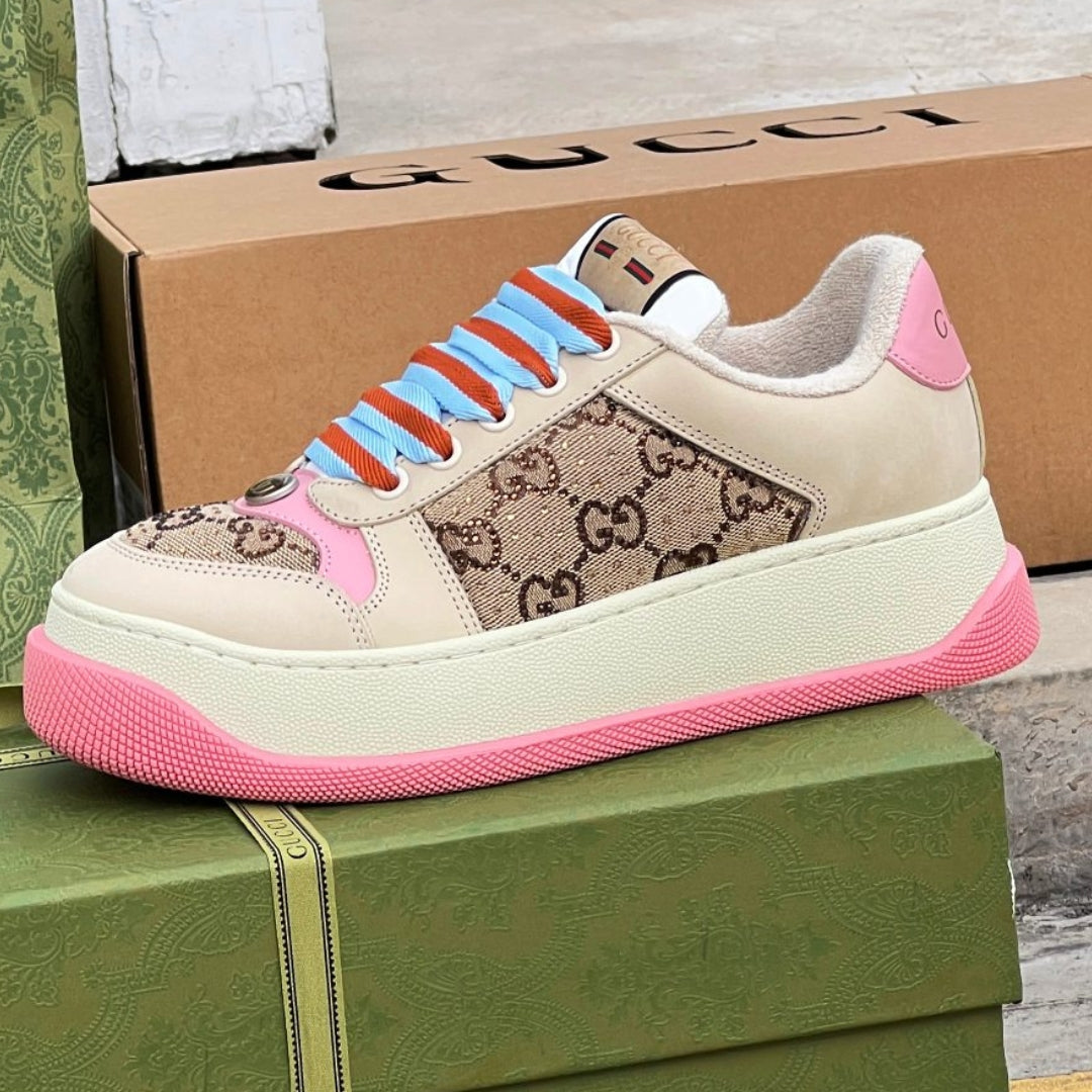 Tenis GG Screener Trainer Canvas e Rosa