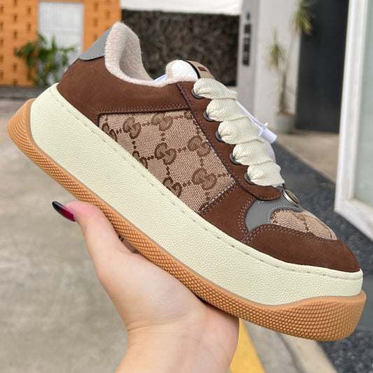 Tenis GG Screener Trainer Canvas e Marrom