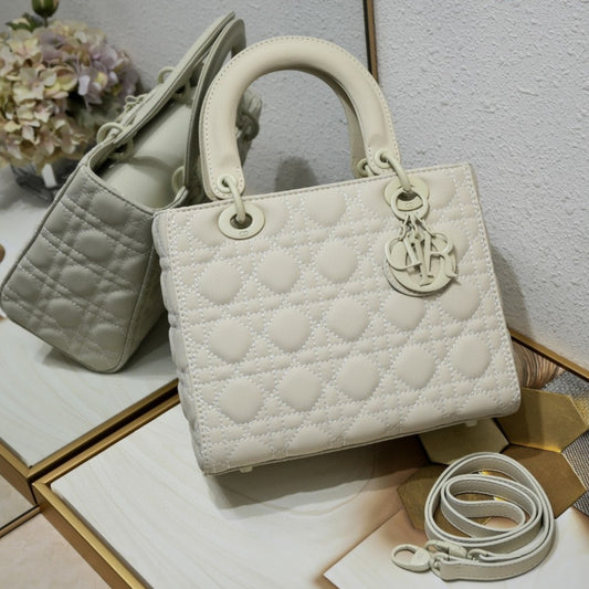 Bolsa Dio Lady My ABCDio Pequena Off White Mate 24cm