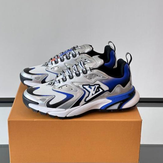 Tênis LV Runner Tatic Cinza com Azul