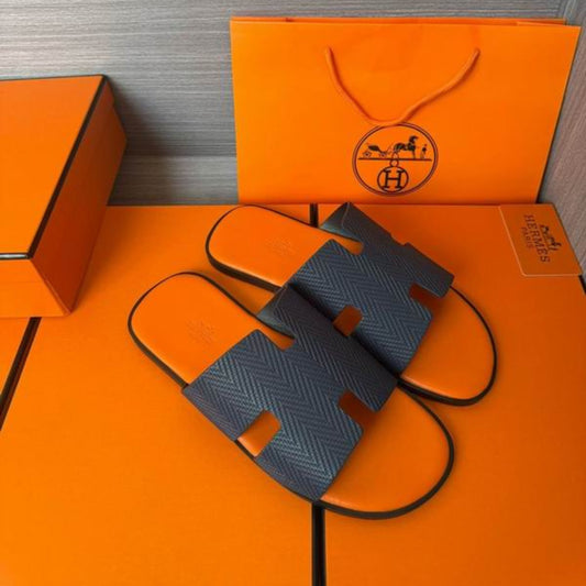 Sandália HRMS Izmir Sandal Noir Preto e laranja