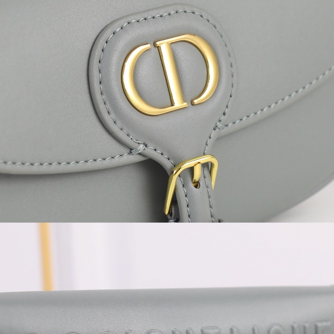 Bolsa Dio Bobby West-East Pequena Cinza 22cm