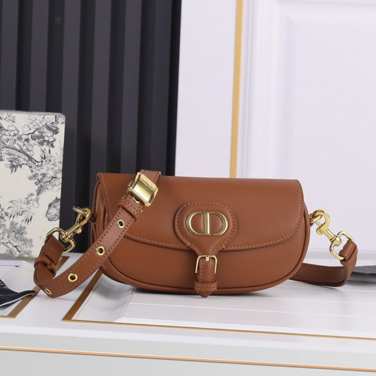 Bolsa Dio Bobby West-East Pequena Marrom 22cm