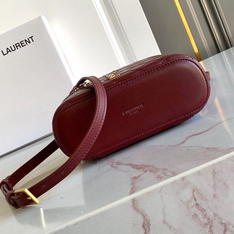 Bolsa YSL Gaby Vanity Couro Vermelho 18cm