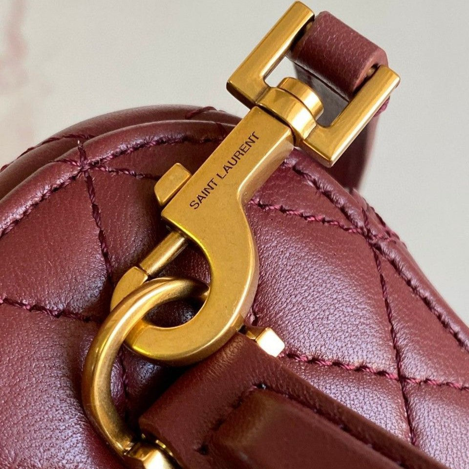 Bolsa YSL Gaby Vanity Couro Vermelho 18cm
