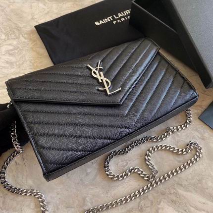 Bolsa YSL Monograma Pequena Preto
