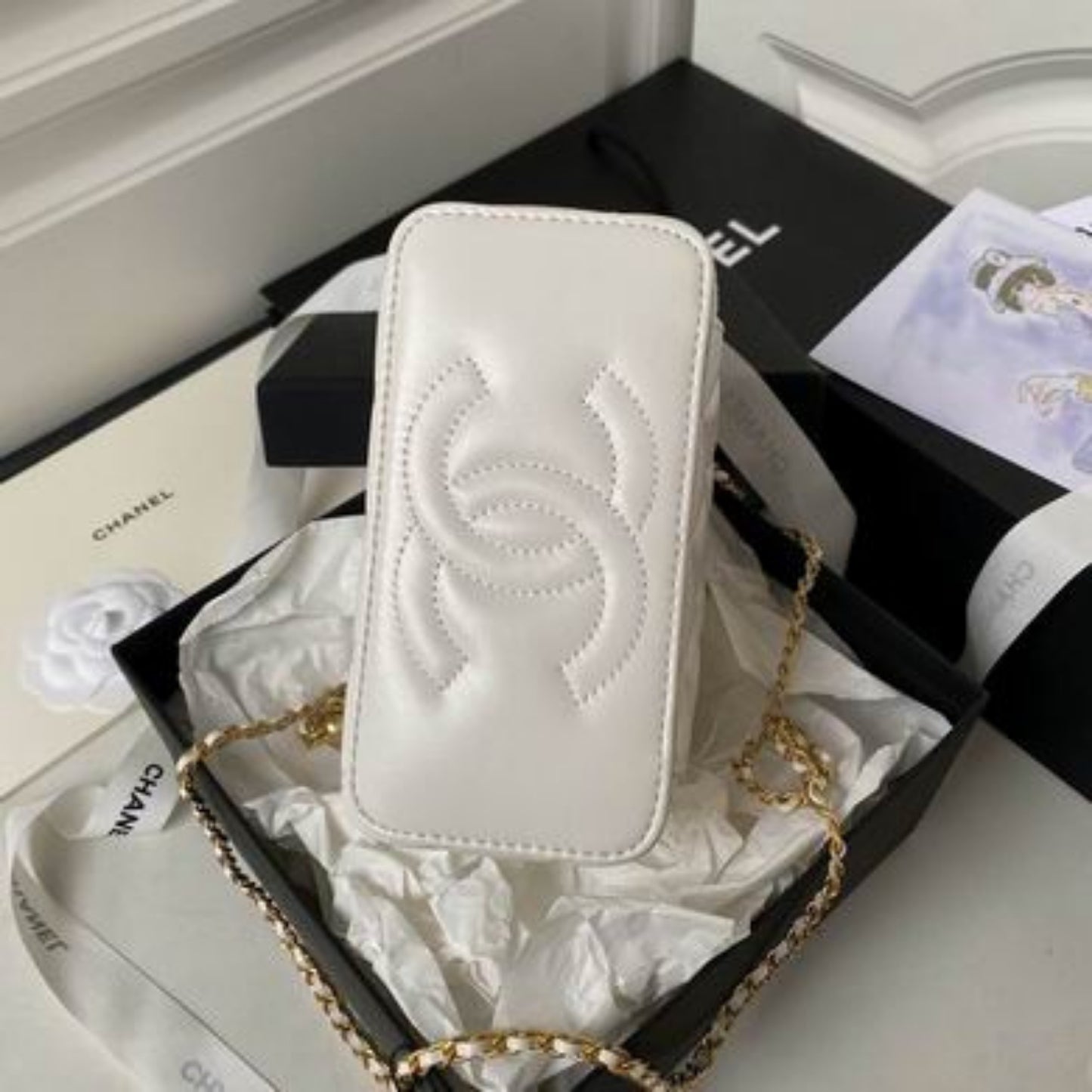 Bolsa CHN Vanity Branco 19cm