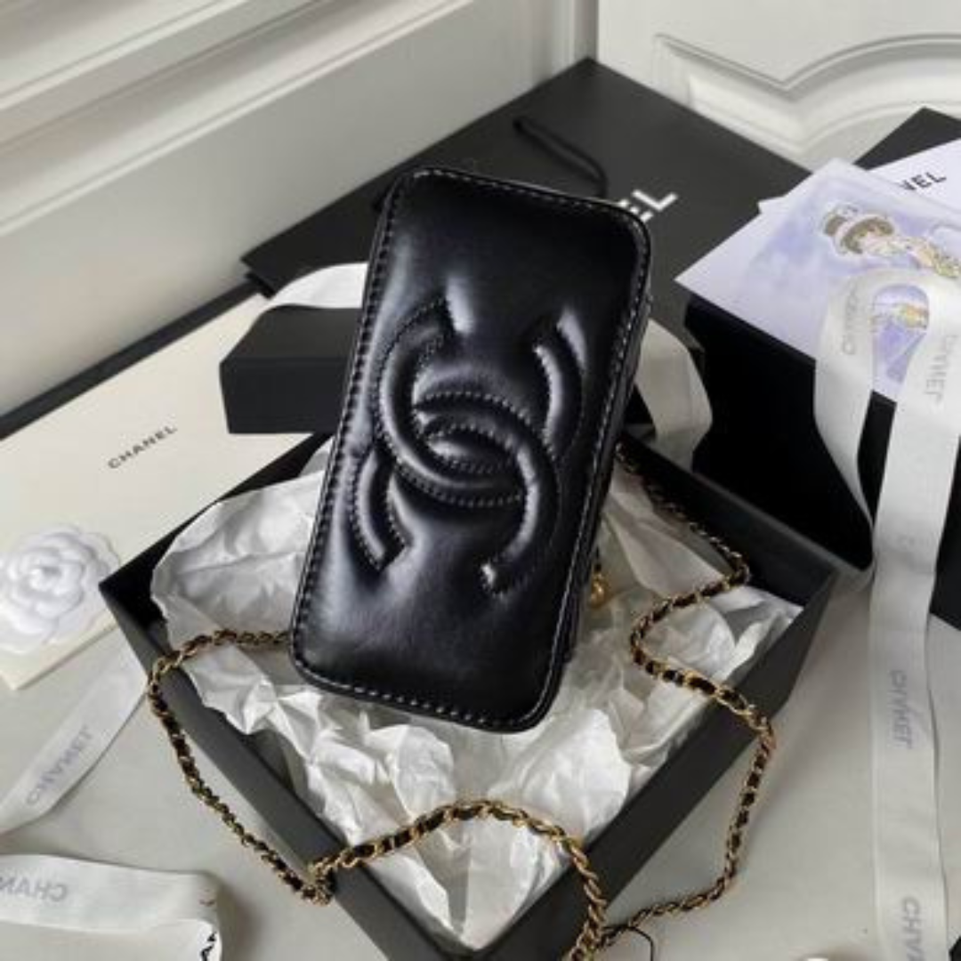 Bolsa CHN Vanity preta 19cm