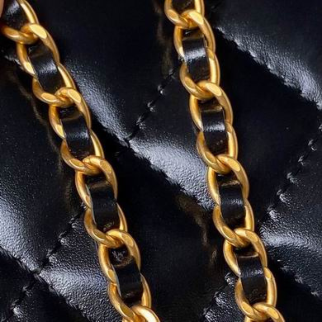 Bolsa CHN Vanity preta 19cm