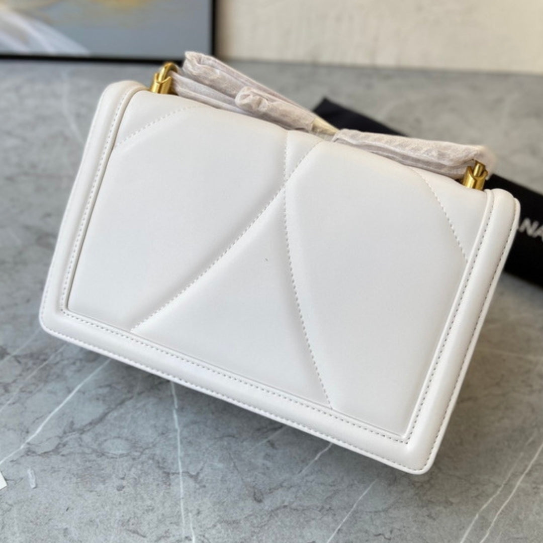 Bolsa DG Devotion Pequena Branco 26cm