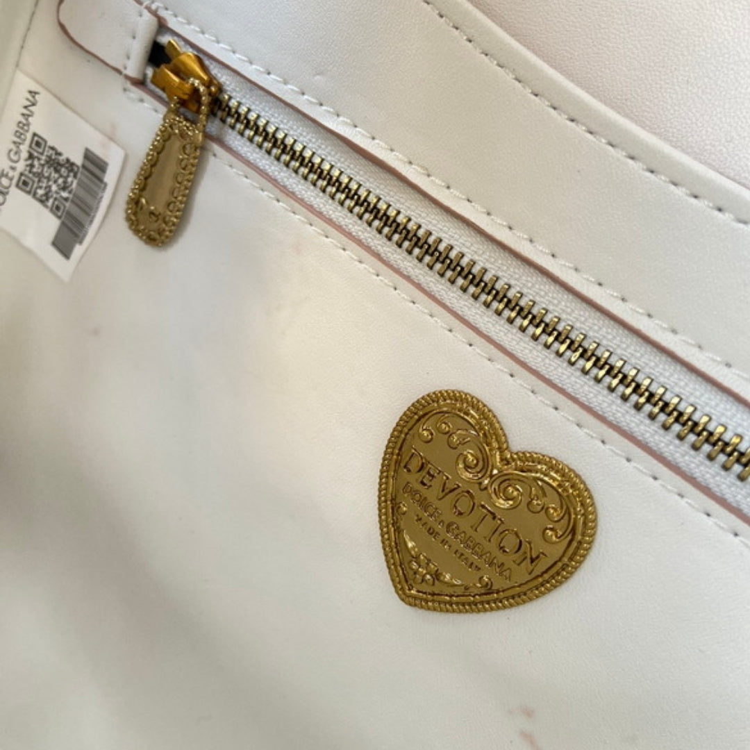 Bolsa DG Devotion Pequena Branco 26cm