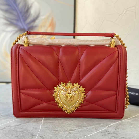Bolsa DG Devotion Pequena Terracota 26cm