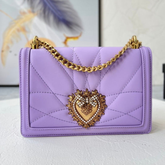 Bolsa DG Devotion Pequena Lilas 21cm