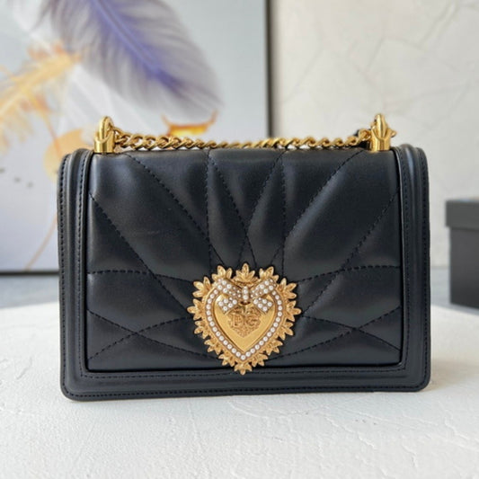 Bolsa DG Devotion Pequena Preto 21cm