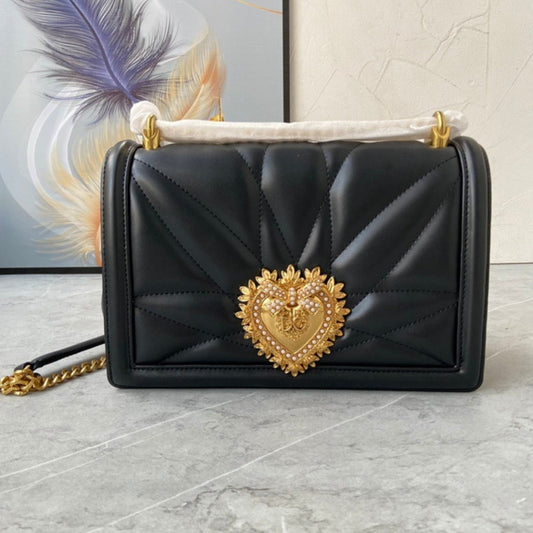 Bolsa DG Devotion Pequena Preto 26cm