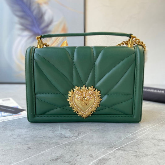 Bolsa DG Devotion Pequena Verde 26cm